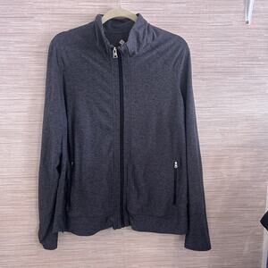 Rise by LuLaRoe Bold Yoga Jacket Heathered Grey women's size 1X